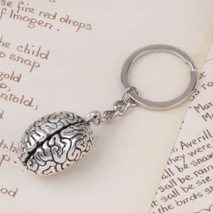 Anatomical Human Brain Keychain