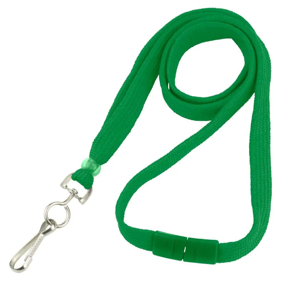 Breakaway Adjustable Flat Braided 3/8" Lanyard 2137 (100/Pack)