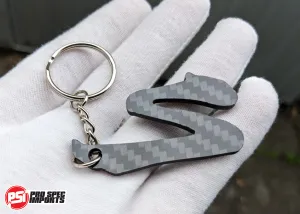 Carbon Fibre Supra 'S' logo Supra Keychain