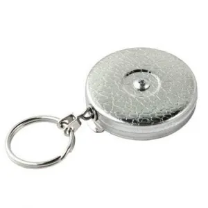 Key-Bak Original KB5 Belt Clip Self Retracting Reel 609mm Stainless Steel Chain Chrome