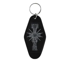 NO EVIL HOTEL KEYCHAIN